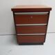 Mid century set of 2 mahogany filing cabinets