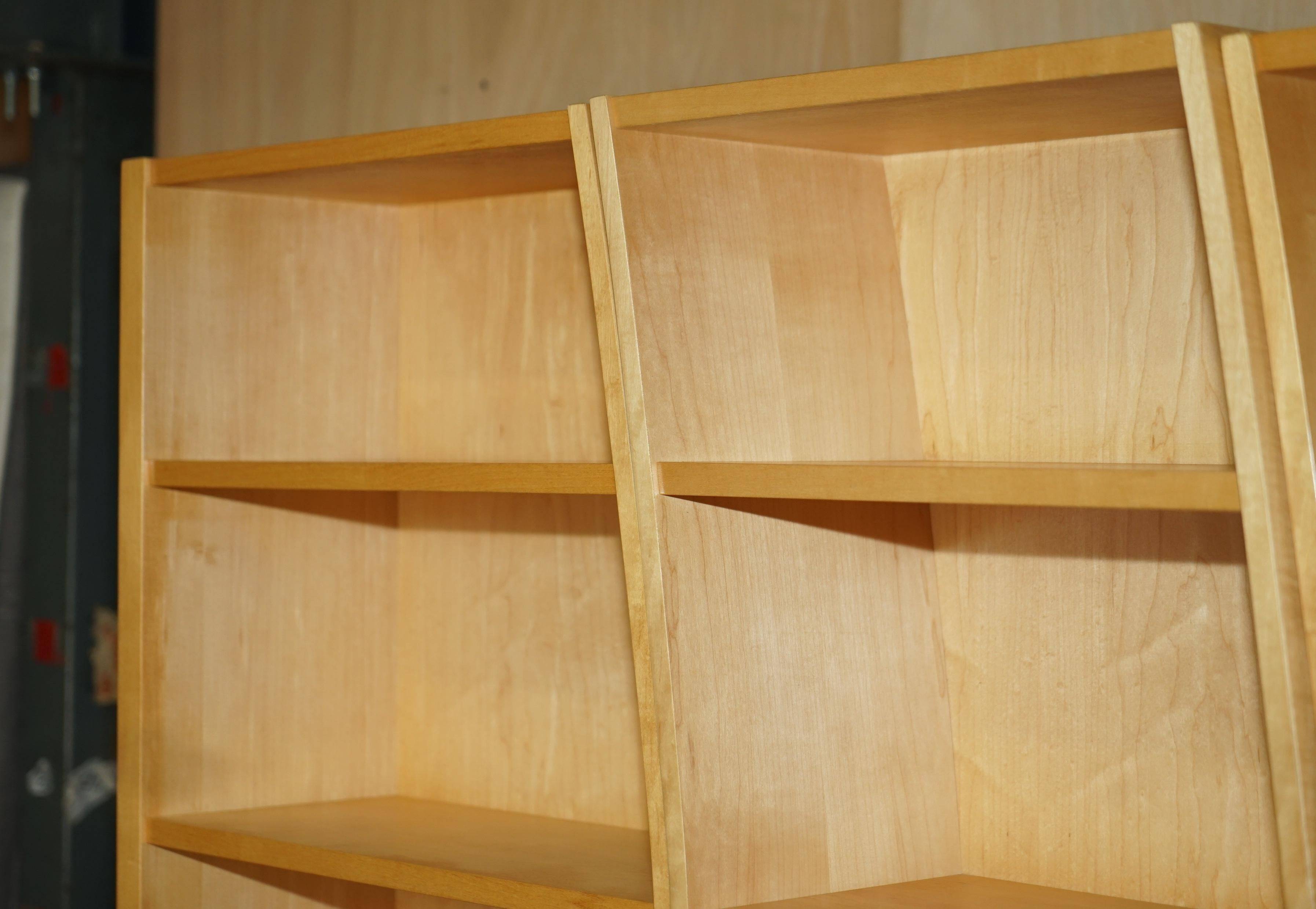 Birch libraries in three curved sections
