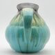 Ceramic pitcher glaze drop light blue, signed belgium