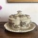 Antique Villeroy & Boch butter or sugar dish, late 19th century