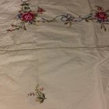 Embroidered cross bridge tablecloth