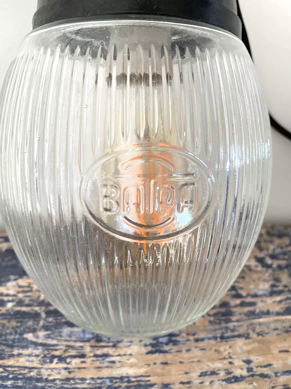 Set of two vintage industrial walkmen made of prismatic glass