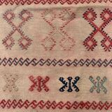 Old Turkish narrow Kilim Runner 114x50 cm shabby chic, vintage kelim
