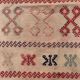 Ancien chemin de Kilim étroit turc 114x50 cm shabby chic, kelim vintage