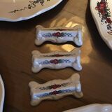 Ensemble de 6 assiettes plates + 6 portes couteaux Obernai