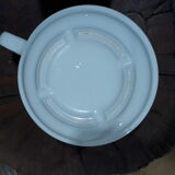 Coffee set 5 cups with Mehun white porcelain milk pitcher (France)