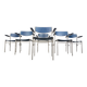 Minimalist Metal and Plywood Stackable Armchairs by Gijs Van Der Sluis