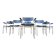Minimalist Metal and Plywood Stackable Armchairs by Gijs Van Der Sluis