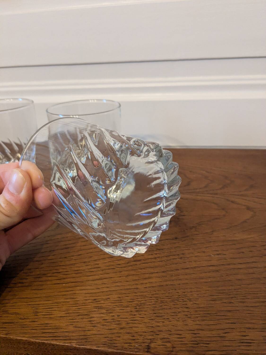 3 whisky glasses