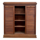 Louvered filing cabinet