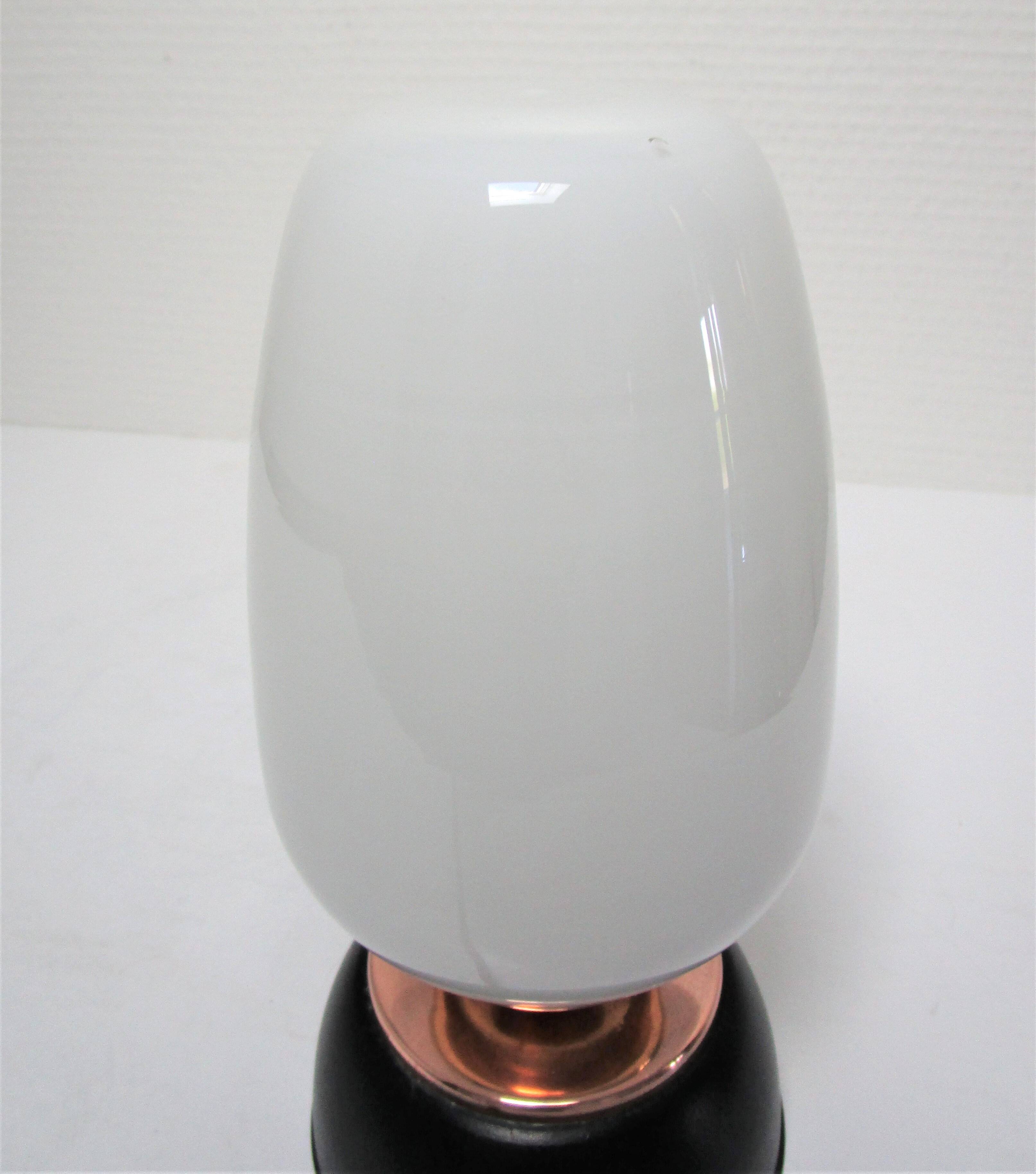 60s design opaline night light lamp