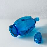 Blue glass decanter