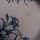 Oval ironstone platter, Clairefontaine, carnation decoration