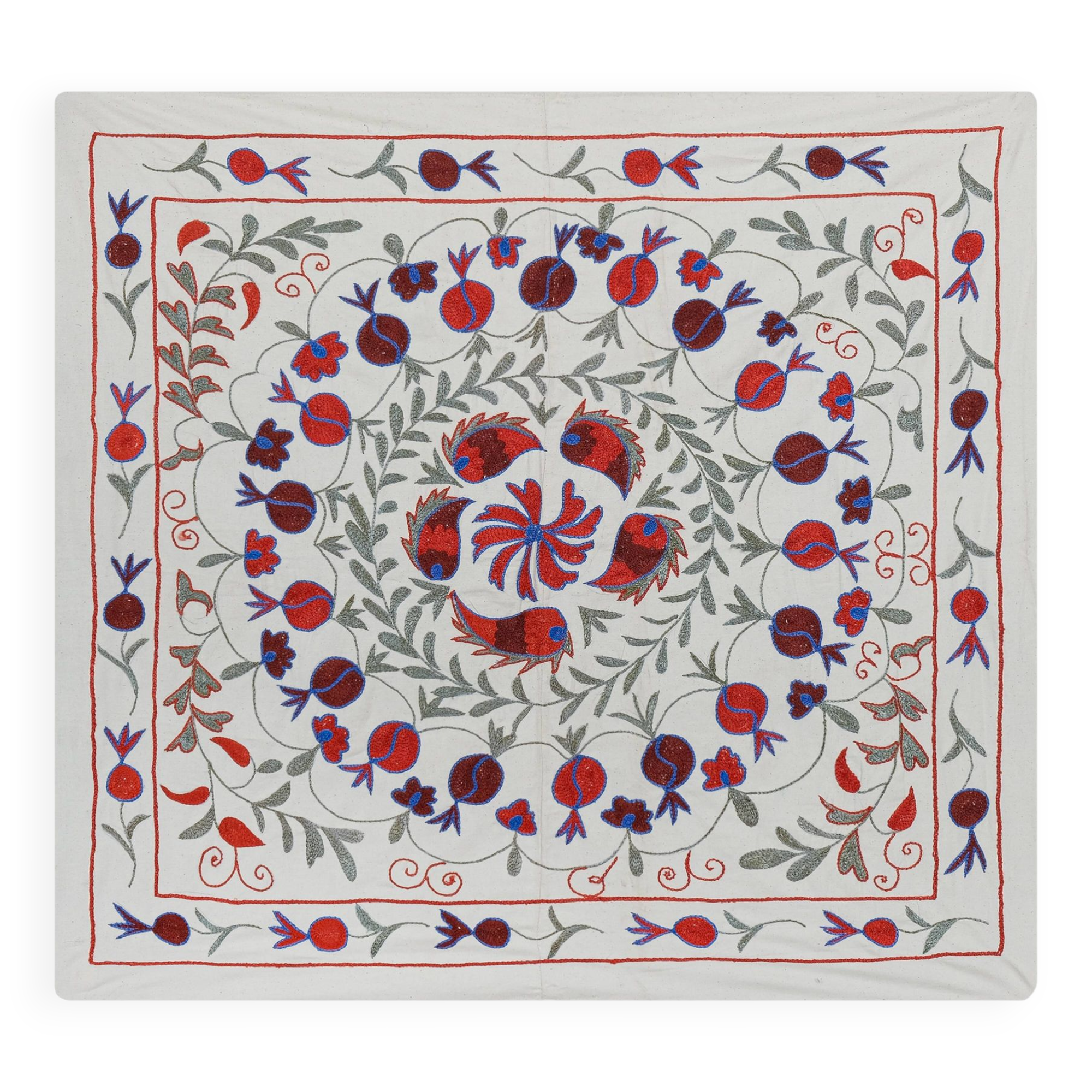Hand knotted rug, vintage Turkish rug 90x97 cm