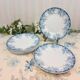 6 Assiettes plates Saint Amand Platane