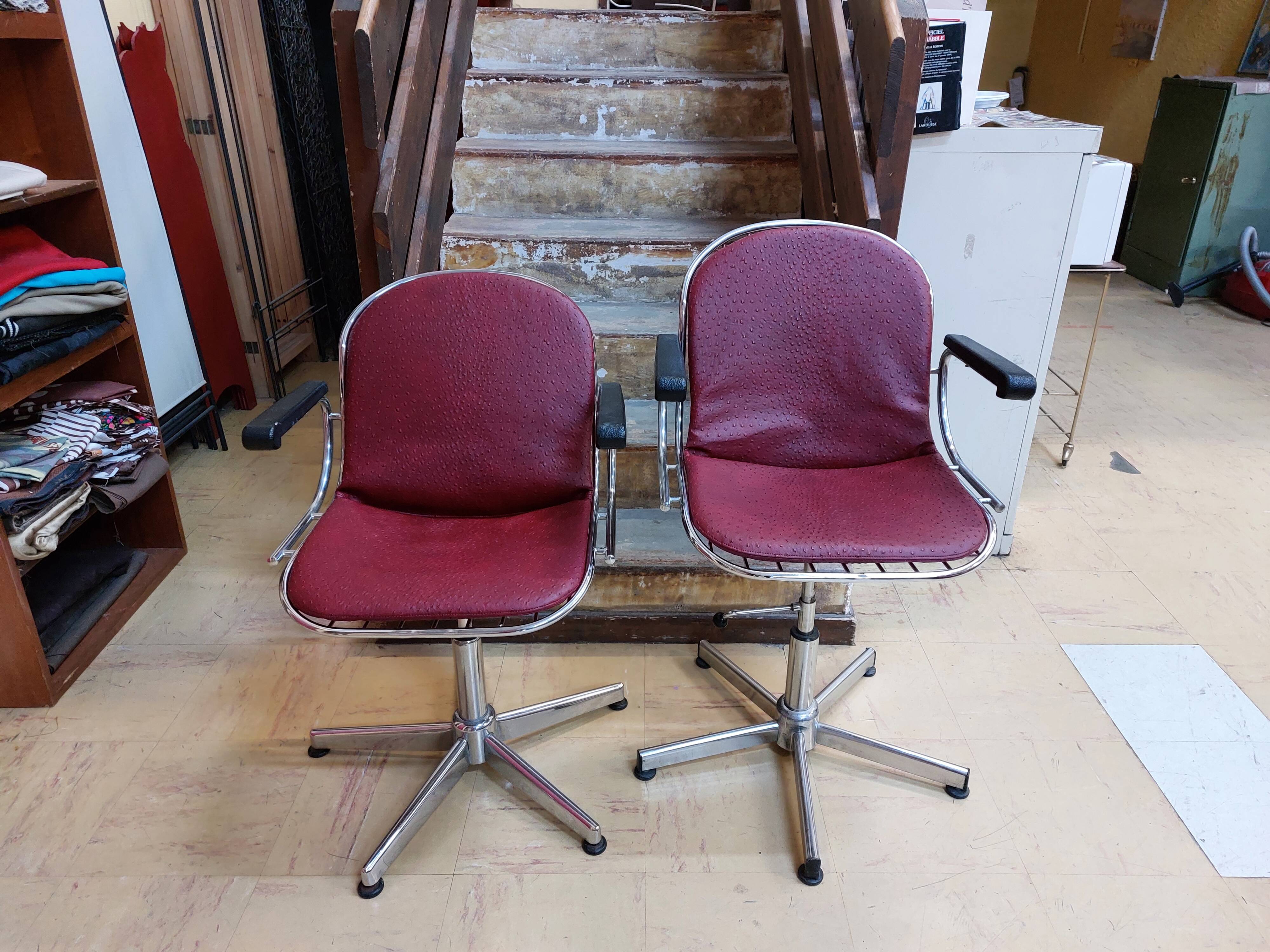 Radiofreccia swivel office chairs by Gastone Rinaldi - 1970s