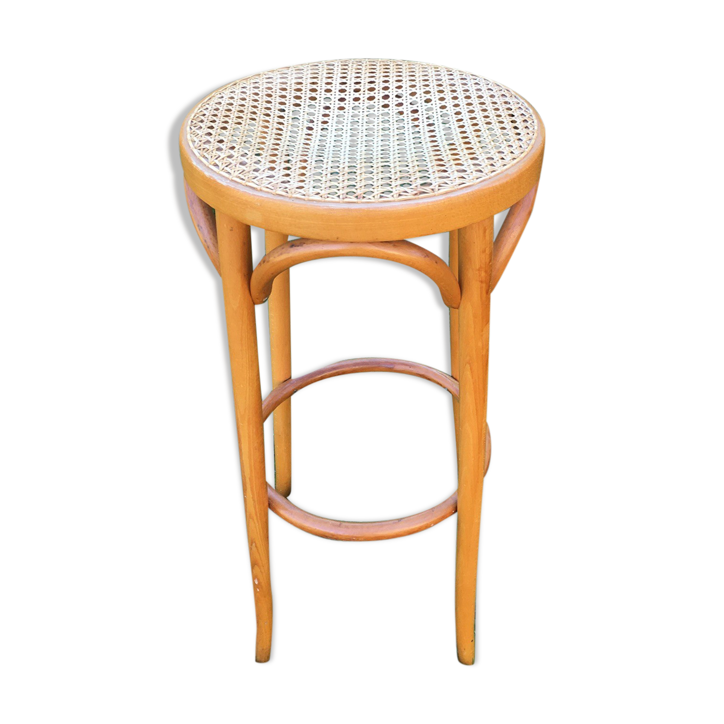 Cane bar and curved wood