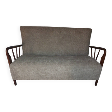Fully renovated Italian 2-seater sofa