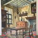 Interior of a Flemish house, oil on canvas signed
