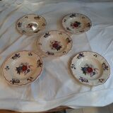 Lot of tableware Sarreguemines Areste