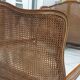Louis XV style double cane basket bed, mid-20th century