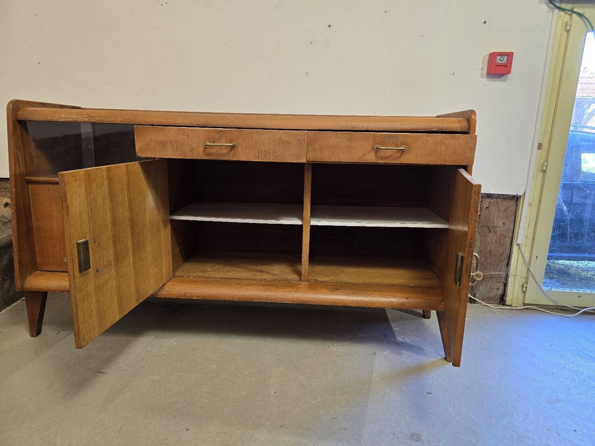 Enfilade 1950 avec vitrine