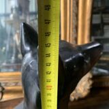 Statue chien Dobermann vintage