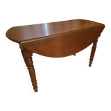 Louis Philippe cherry wood shutter table