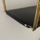 Modular vintage wall shelf, black and red metal circa 1960s