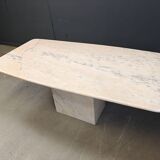 Table de salle à manger en marbre italien, années 1970