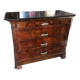 Commode ancienne avec plateau marbre noir