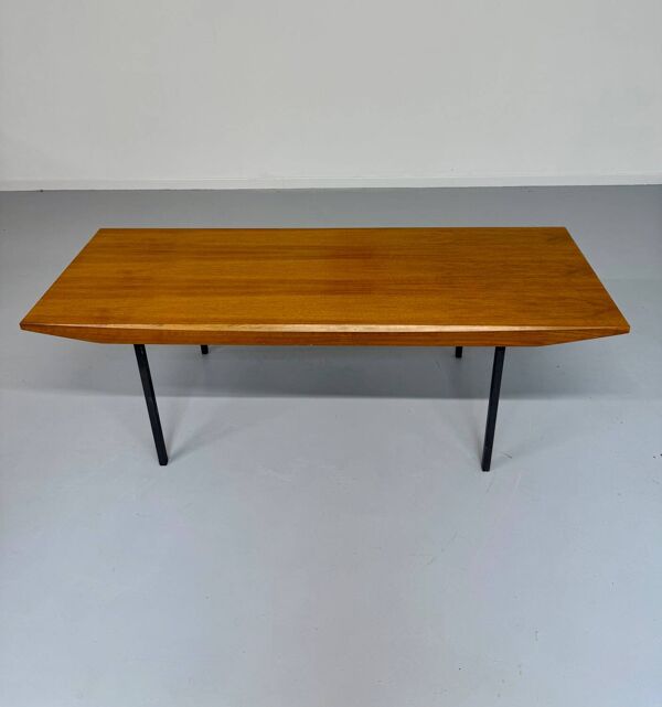 Ancienne table basse bois design Wilhelm Renz style scandinave vintage an60