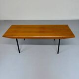 Ancienne table basse bois design Wilhelm Renz style scandinave vintage an60