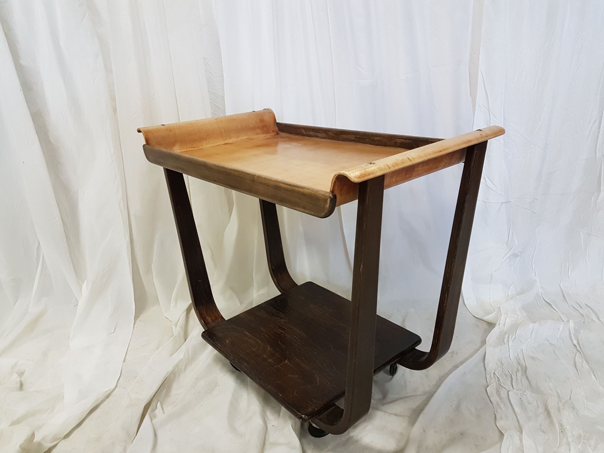 Plywood trolley by Cees Braakman for Pastoe, 1950s