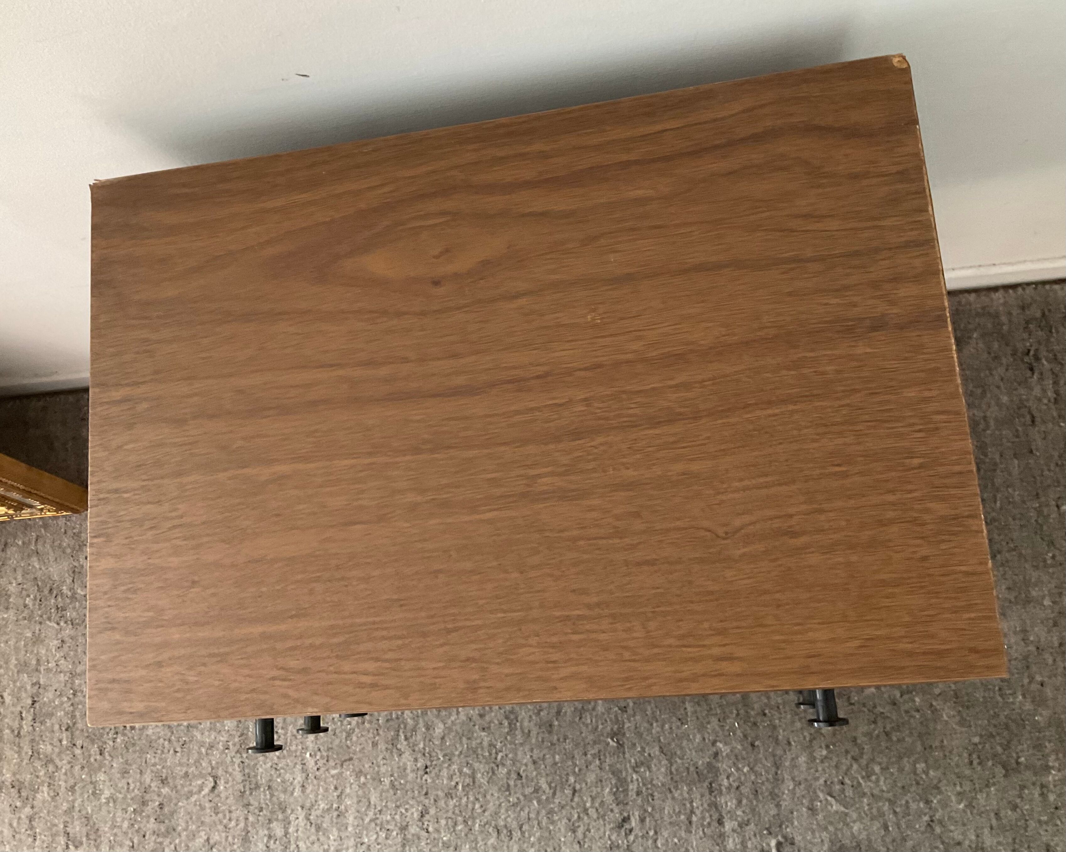 Meuble de métier vintage sur roulettes années 60-70
