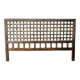 Carved wooden headboard