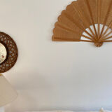 Bamboo and old cane fan (Chinese art)