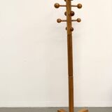 Free-standing coat rack in solid pine, Les Arcs, 1970s