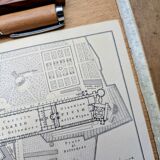 Le Vatican, plan Vintage imprimé en 1894