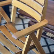 Paire de fauteuils Pliants en Bois par Clairitex