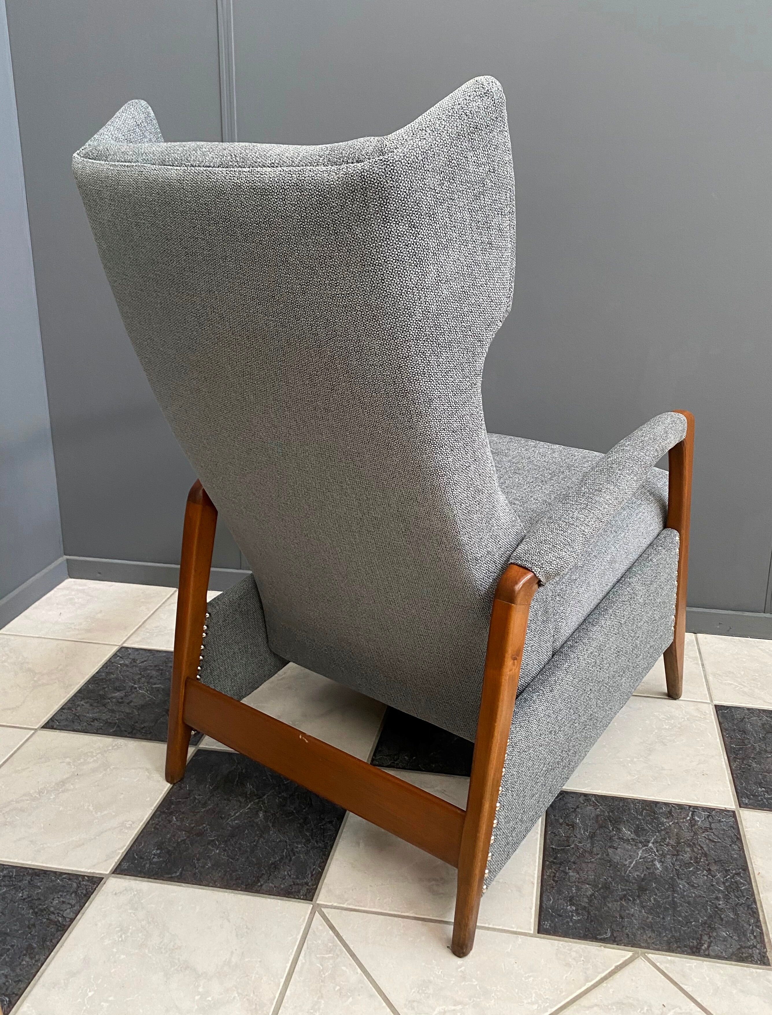 Grey relax recliner armchair 1960