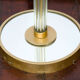 Floor lamp in glass & metal 1940s