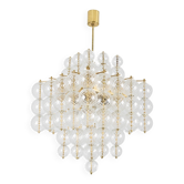 Kamenický Šenov. Glass blown chandeliers and gilded brass. 1970s.