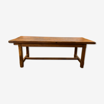 Ancient rustic solid oak table