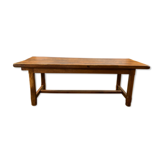 Ancient rustic solid oak table