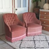 Pair of toad armchairs