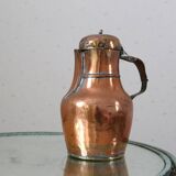 Coquemar ancien, pichet, cuivre ancien, 19eme