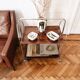 Mid-century modern German bar cart or trolley, 1970s