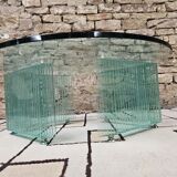 Italian glass coffee table 1970s