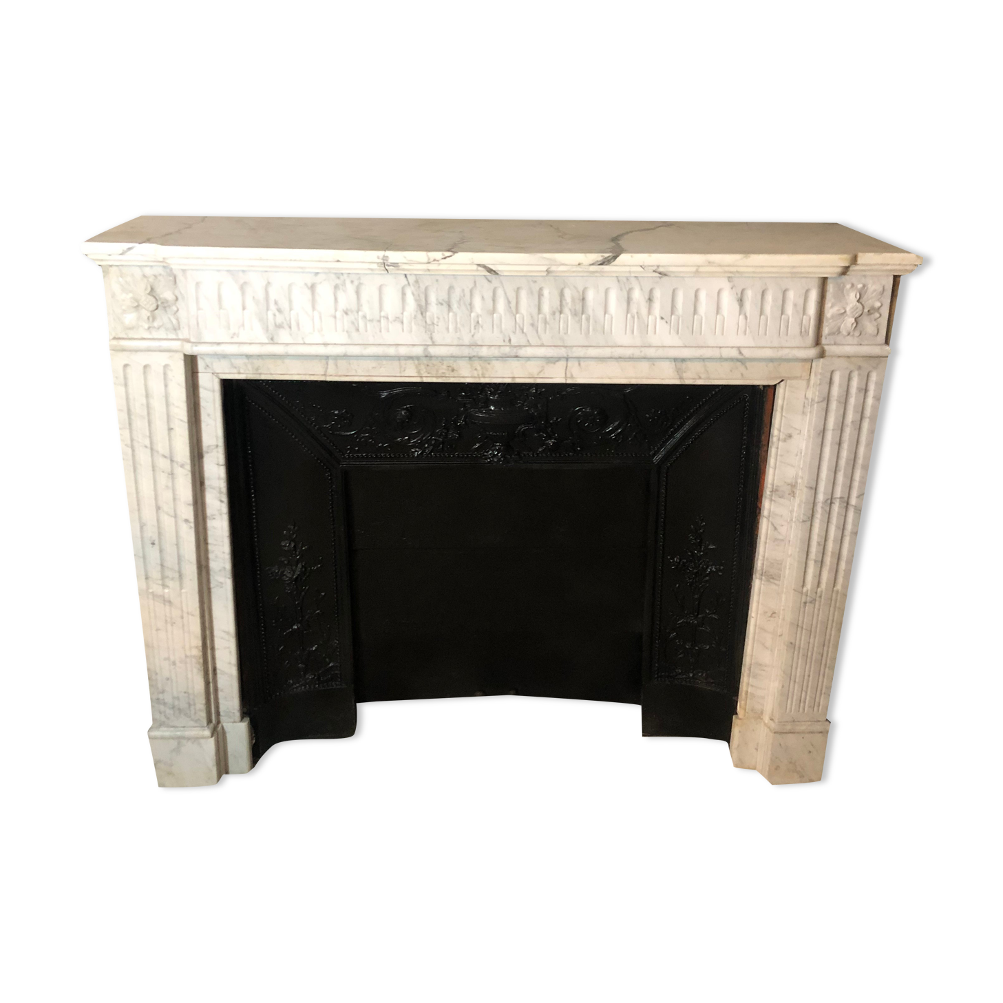 Old louis XVI style fireplace